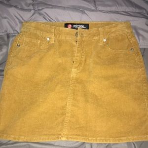 Corduroy Yellow/Gold Skirt